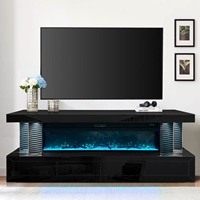 Gran oferta de alta calidad, muebles de sala de estar de lujo contemporáneos modernos, muebles con espejo de madera glamorosos blancos, soporte de TV con espejo