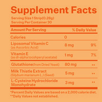 Bandes de glutathion liposomales de qualité supérieure, soutien antioxydant, favorise une peau saine, maintient le bien-être immunitaire, complément oral