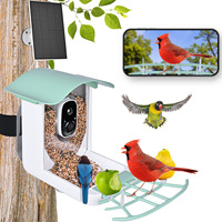 Stocké une caméra AI haute résolution 4K à énergie solaire Mangeoire pour oiseaux sauvages Mangeoire à oiseaux intelligente avec caméra pour de belles photos