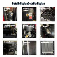 Compresseur d'air industriel 10 CV 7,5 kW, compresseur d'air rotatif électrique à aimant permanent 4 en 1 avec sécheur