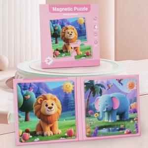 Libro <span class=keywords><strong>de</strong></span> Rompecabezas Magnéticos <span class=keywords><strong>de</strong></span> Madera <span class=keywords><strong>para</strong></span> Niños, con Temática <span class=keywords><strong>de</strong></span> Transporte, Frutas y Animales, Juguete Educativo Plano <span class=keywords><strong>para</strong></span> el Desarrollo Cerebral <span class=keywords><strong>de</strong></span> Niños Pequeños - Product Image 4