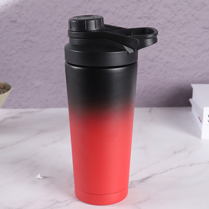 2025 <span class=keywords><strong>Emerit</strong></span> Logo personnalisé 750ML Gym Sport Bouteille d'eau Double paroi en acier inoxydable Fitness Protein Shaker Bouteille avec boule de mélange - Product Image 2