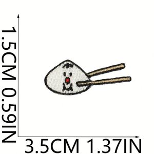 Patchs thermocollants miniatures simples en noir et blanc avec des motifs d'animaux tigre, chien, ours pour vêtements, accessoires décoratifs - Product Image 5