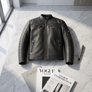 Blouson de moto unisexe en cuir de buffle naturel, respirant, séchage rapide, ventilé, pour cruiser, motard, touring, combinaison de course personnalisée de haute qualité - Product Image 2