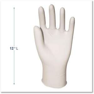 Gants de sécurité jetables Boardwalk 345XLCT en latex naturel, sans poudre, extra-larges, 4 2/5 mil, 1000/unité par carton - Product Image 1