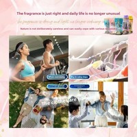 Lessive Efficace avec Enzymes, Perles de Parfum Adoucissantes pour Linge, Diffuseur d'Arôme Jetable pour Lavage de Vêtements