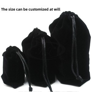 Fabricant direct, sacs à bijoux en chaîne de haute qualité avec logo personnalisé, vente en gros de pochettes en velours pour bagues, montres, rangement et emballage - Product Image 5