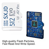 Carte Micro TF/SD haute vitesse d'usine 32 Go 1 To classe 10 U3 128 Go carte mémoire de téléphone 256 Go pour Wii PS Vita 32 Go 1 To disque de numérisation pour