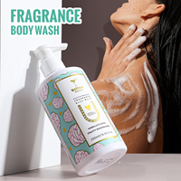 Produits de soin de la peau en marque privée OEM, gel douche parfumé super éclaircissant, exfoliant, hydratant et nettoyant en douceur