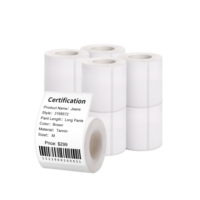 Rouleaux de papier thermique auto-adhésifs imperméables Jinshi triple protection 100*100mm personnalisables pour les supermarchés