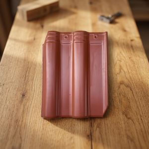 Tuile de toit en argile romaine ondulée rouge traditionnelle 100 cm, imperméable, pour usage extérieur - Product Image 3
