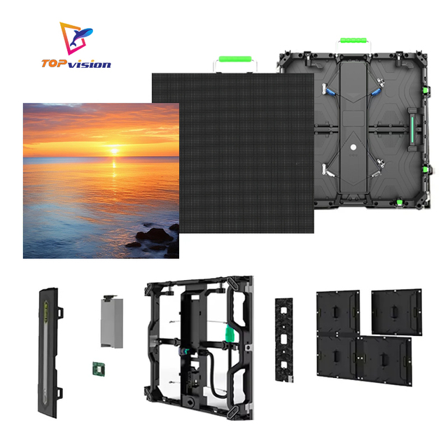 Topvision Truss Display Indoor Use Led Screen Wall P3.91 Stages Digital Signage Displays Rental Led Display Screen for Event