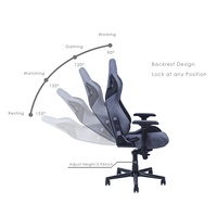 Chaise de jeu Hobot à hauteur réglable certifiée BIFMA, accoudoirs 4D de haute qualité