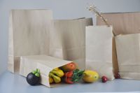 Sac en papier jetable pour tout usage emballage en vrac contre les insectes sac artisanal recyclable avec impression et Design personnalisés