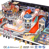 Aoleao Parque Infantil Interior Personalizado Fantasy Town para Niños Pequeños, Piscina de Bolas, Tobogán, Juego de Rol, Juego Suave para Niños, Certificado CE TUV