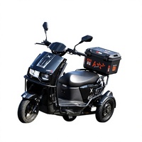 Tricycle Électrique Cangqiong 72V Haute Vitesse, Véhicule Basculant, Chariot de Livraison, Moto Haute Puissance, Batterie au Graphène, 60km/h