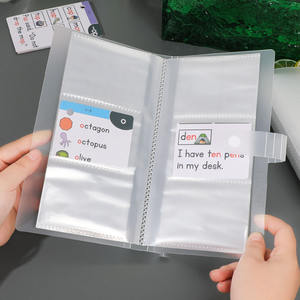 <span class=keywords><strong>Pochette</strong></span> de rangement pour <span class=keywords><strong>album</strong></span> de planificateur Mini A6 transparent de 40 pages pour étudiant essentiel | Classeur d'autocollants catégorisés - Product Image 5