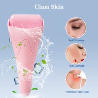 Système de roulement Derma de marque privée rouleau de glace de refroidissement de la peau pour le blanchiment de la zone des yeux gel masseur facial pour le lifting de la peau du corps