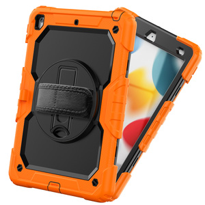Étui de protection robuste pour tablette PC + silicone avec support de main et sangle, compatible <span class=keywords><strong>iPad</strong></span> 10.2 7e/9e/génération - Product Image 4