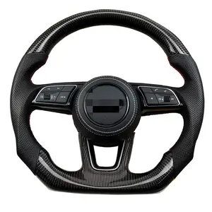 Per Audi A3/A4L/A5/A6L/A7/Q2/Q3/Q5/S4/S5/S7 rimontato R8 gruppo volante. Volante sportivo nero in fibra di carbonio Rs 200