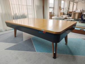 Table de <span class=keywords><strong>billard</strong></span> de salle à manger en bois de chêne massif au design élégant et de haute qualité, avec options de 7, 8 ou 9 pieds et accessoires offerts - Product Image 5