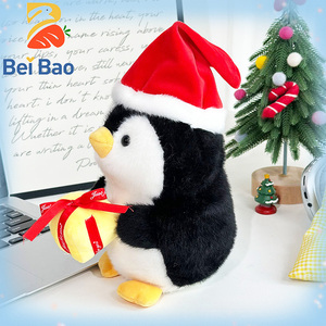 <span class=keywords><strong>Peluche</strong></span> de pingouin de Noël personnalisée en <span class=keywords><strong>peluche</strong></span> douce unisexe de 25/35/45 cm, <span class=keywords><strong>peluche</strong></span> super douce en coton PP, maille anti-stress, peluches personnalisées - Product Image 5