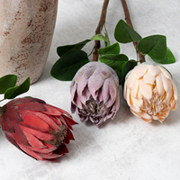 Fleurs artificielles en soie de qualité supérieure, grandes fleurs de Protea, décorations pour lieux de mariage, ornements pour salon, arrangements floraux