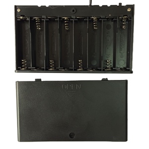 Plástico <span class=keywords><strong>12V</strong></span> 8AA Celdas Caja de batería AA con cubierta Interruptor de encendido y apagado - Product Image 5