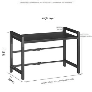 Estante de almacenamiento <span class=keywords><strong>para</strong></span> horno <span class=keywords><strong>microondas</strong></span> de cocina moderna de Metal no plegable, olla <span class=keywords><strong>arrocera</strong></span> eléctrica multifuncional, vajilla de almacenamiento <span class=keywords><strong>para</strong></span> el hogar - Product Image 6