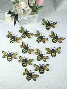 A Set of 12 Three-Dimensional PVC Gold Black Double-Layer <b>Bee</b> Wall <b>Stickers</b> Diy Home Decoration Wall <b>Stickers</b> - Product Image 4