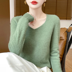 Cárdigan de punto con cuello en V de alta calidad 2025 para damas suéter moderno y versátil - Product Image 2