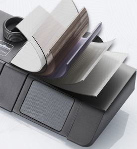 Display digitale controllo della temperatura 4-docce tasti pianoforte moderno supporto da pavimento spazzolato doccia a temperatura costante pressurizzata - Product Image 5