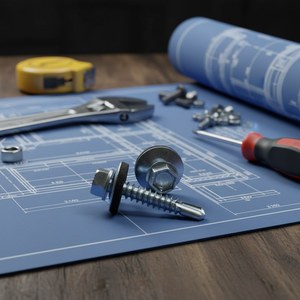 Vis autoperceuses certifiées TUV Saitong, filetage M3, acier au carbone, métrique et impérial, pour solutions de fabrication de tôles - Product Image 1