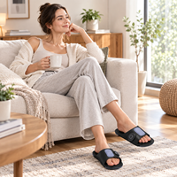 Chaussures de massage EMS avec soutien de la voûte plantaire, pantoufles de massage électrique pour les pieds, 7 modes, 15 niveaux pour soulager les pieds fatigués