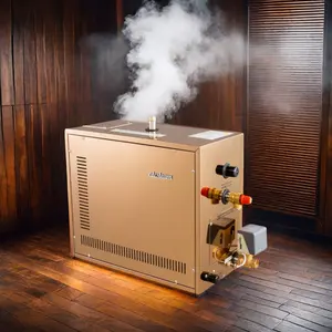Gerador de vapor de sauna em aço inoxidável para sauna, gerador de vapor para sauna, design moderno, para sauna, sala de banho úmida