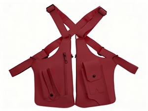 Borsa a tracolla in pelle PU impermeabile vintage 2025 di tendenza, unisex, casual, antifurto, per telefono, con gilet porta armi portatile - Product Image 6