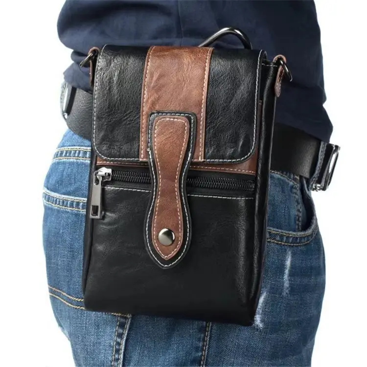 PU deri kartlık kapak cep telefonu çantası çapraz çanta için iphone XR 11 12 13 MINI pro max telefon kılıfı bel çantası cüzdan