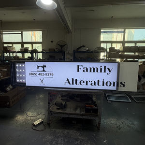 6*4FT/183*122cm Custom 3D LED Signs for Business Outdoor Aluminum Logo <b>Light</b> Box High Brightness Burger Chicken Milk Tea Coffee - Product Image 6