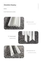 Pailles modernes jetables biodégradables écologiques en PLA blanc de 6 mm/12 mm, 230 mm, durables, personnalisées, lot de 500 pour bar, fête, mariage