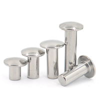 Rivet solide en acier inoxydable de 3 mm, 4 mm, 5 mm, 6 mm, tête de charnière en aluminium de fabrication, rivet solide de 5 x 10 mm, 25 mm