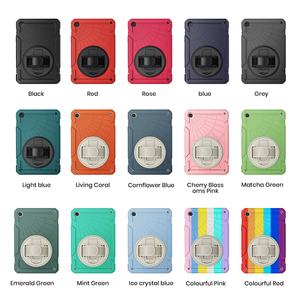 Étui de protection hybride robuste arc-en-ciel pour tablette Samsung Galaxy Tab A9 Plus avec support rotatif à 360° et dragonne antichoc - Product Image 6