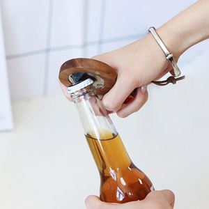 Wood Eco-friendly Classic Beer <b>Cider</b> Wine Can Opener Fridge Magnet Engraved Bottle Wedding Party Home Kitchen Bar Restaurant - Product Image 2