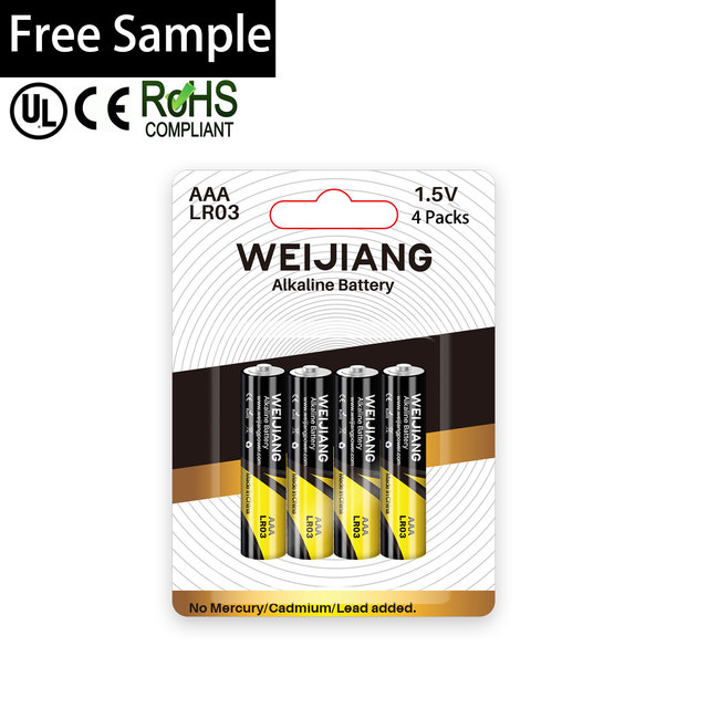 China Factory Private Label 1.5 Volt AA Battery AM3 LR6 Size Primary No 5 No.7 Alkaline Battery for Home Appliances and Toys
