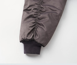 Giacca Bomber Personalizzata da <span class=keywords><strong>Uomo</strong></span>, Streetwear in Raso Oversize, Imbottita, Corta, con Zip, Impermeabile, Taglie Grandi, Casual e Trapuntata - Product Image 4