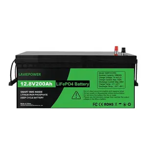 Wholesale Factory In Stock 12V 100Ah 200Ah Lithium Iron Phosphate Battery For VPP SHS Marine Vehicle