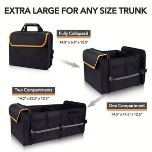 Trunk Foldable Organizer for Car Automotive Consoles & Organizers <b>Storage</b> With Reinforced Handles Custom Logo - Product Image 2