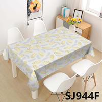 Nappe en PVC Imprimée Florale de Haute Qualité, Imperméable et Résistante à l'Huile, Housse de Table en Plastique pour Maison, Restaurant, Mariage, Fête