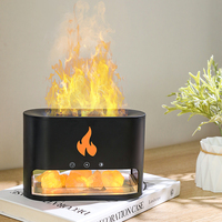 Mini diffuseur d'huile aromatique à ultrasons usb 5V, mini humidificateur portable de roche rose à flamme LED, offre spéciale 2023