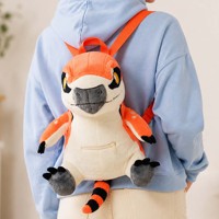 Sacs à dos en peluche personnalisés pour tous les âges, fabricant OEM, sacs d'école amusants en peluche Fursona Raptor Dinosaure pour enfants