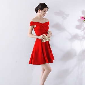 เดรสเปิดไหล่ทรงทรัมเป็ต/ทรงเมอร์เมด แฟชั่นเซ็กซี่สำหรับผู้หญิง เหมาะสำหรับงานปาร์ตี้ คลับ และงานกลางคืน - Product Image 4